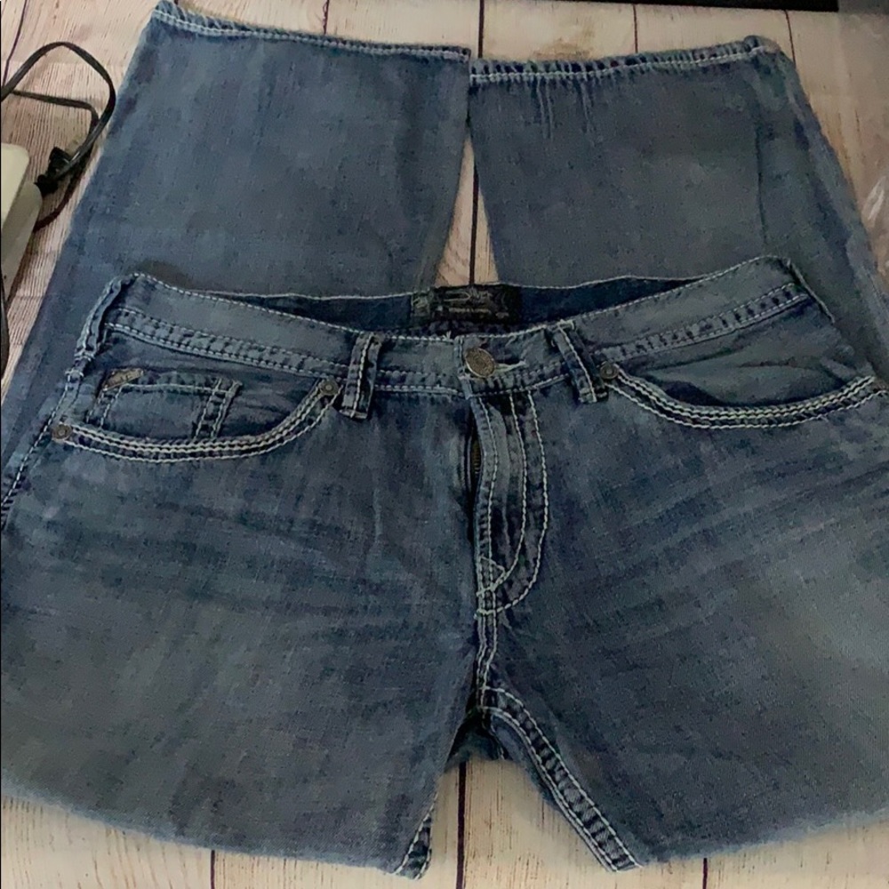 Like new men's 36x32 Silver jeans